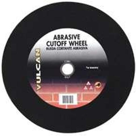 Vulcan 926490OR Type 1 RCB Masonry Disk, 3/32 in Thick, 1 in Arbor, Silicon Carbide Abrasive