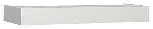 Shelf-Made 0140-24WT Series Floating Shelf, White, 50 lb, 1-Shelf, 8-1/2 in L, 24 in W, Wood, Pack of 2
