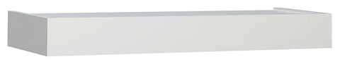Shelf-Made 0140-24WT Series Floating Shelf, White, 50 lb, 1-Shelf, 8-1/2 in L, 24 in W, Wood, Pack of 2