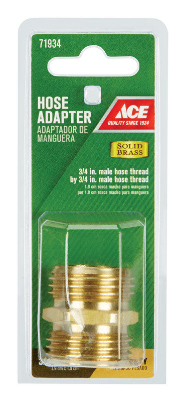 Ace 3/4 in. x 3/4 in. Brass Hose Coupling Male Threaded