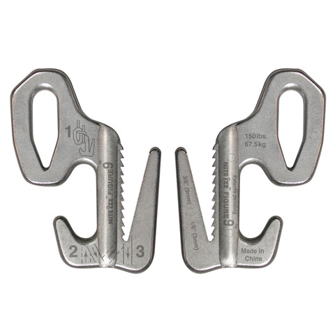 Nite Ize Figure 9 3 in. L Silver Twisted Plastic Tie-Down Rope, Pack of 6