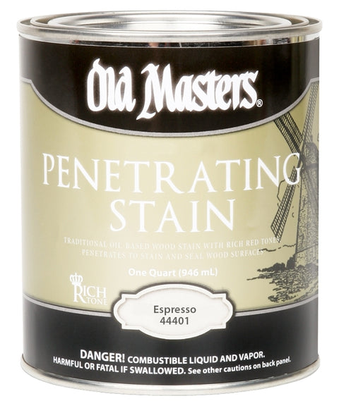 Old Masters 44401 Penetrating Stain, Espresso, Liquid, 1 gal, Pack of 2