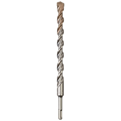 Milwaukee M/2 48-20-7065 Hammer Drill Bit, 3/4 in Dia, 12 in OAL, Spiral Flute, 2-Flute, 25/64 in Dia Shank