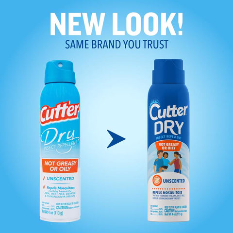 Cutter Dry Insect Repellent Liquid For Mosquitoes/Other Flying Insects 4 oz