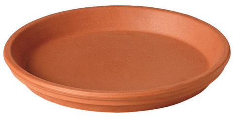 Deroma Terracotta Clay Natural Plant Saucer 1.3 in. H x 11.5 in. W x 9.85 in. L
