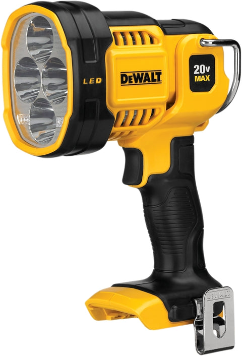 DEWALT DCL043 Spot Light, 20 V, 4-Lamp, LED Lamp, 1000, Plastic Fixture