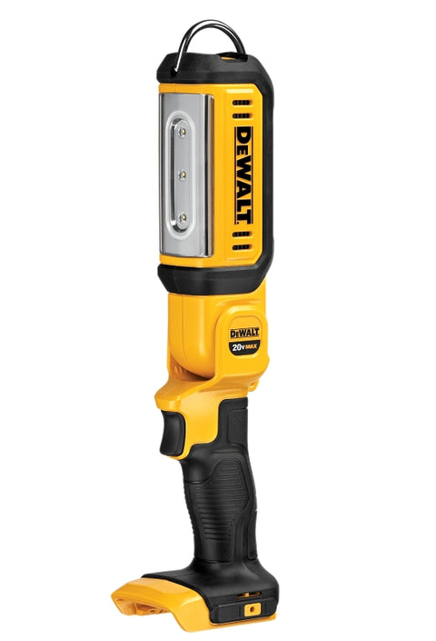 DEWALT DCL050 Hand Held Area Light, LED Lamp, 101 to 500, 22 hr Run Time, Black/Yellow