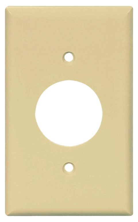 Eaton Wiring Devices PJ7LA Outlet Wallplate, 4.88 in L, 3.13 in W, Mid, 1 -Gang, Polycarbonate, Light Almond