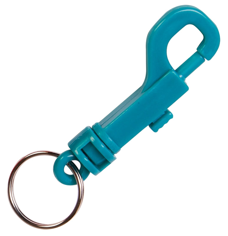 Hy-Ko KC171 Key Snap with Split Ring, Split Ring, 1 in Ring, Plastic C ...