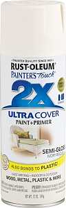 Rust-Oleum 249860 Spray Paint, Semi-Gloss, Ivory Bisque, 12 oz, Can