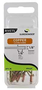 Surebonder FPC42C Rivet, Short, 1/8 in L, Aluminum/Copper – Shell ...