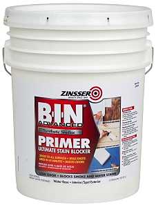 Zinsser 270978 Advanced Synthetic Primer, Flat, Matte, White, 5 gal, Pail