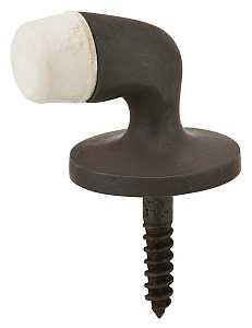 Schlage Ives Series 430MB10B Door Stop, 1-1/4 in Dia Base, Brass, Bronze