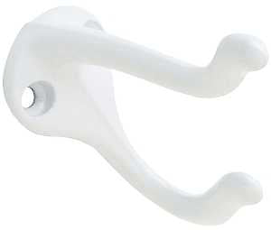 Schlage Ives 571AW Coat and Hat Hook, 2-Hook, Aluminum