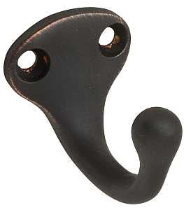 Schlage Ives 581A716 Wardrobe Hook, 1-Hook, Aluminum, Aged Bronze