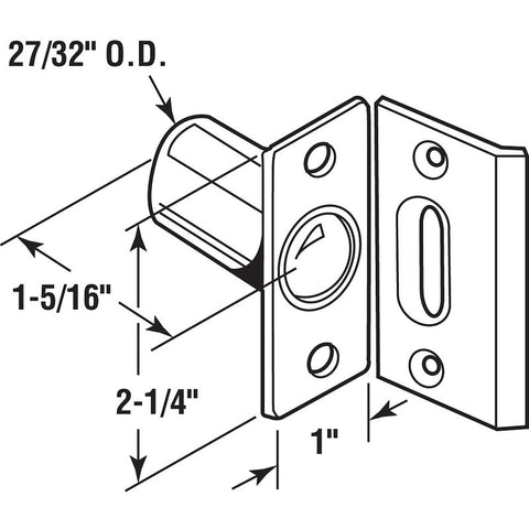Prime-Line U9132 Ball Catch, Brass