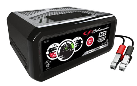 Schumacher SC1341 Battery Charger/Engine Starter, 6 A Continuous, 19.5 A Intermittent Input, 12 V Output, AGM Battery