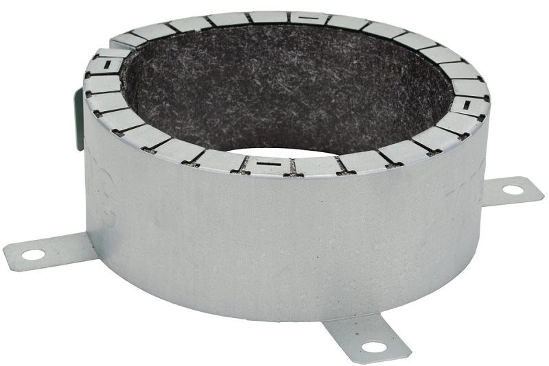 3M ULTRAPPD4.0 Fire Barrier Pipe Collar, Silver, For: 6 in Non-Metalli ...