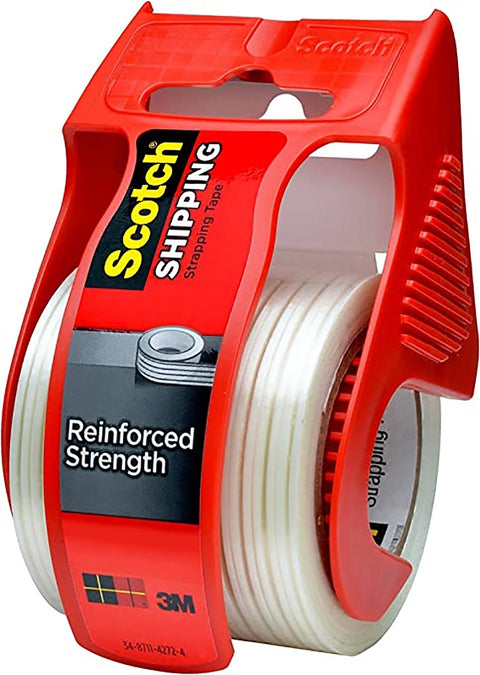 3M 50 Strapping Tape, 360 in L, 1.88 in W, PVC Backing