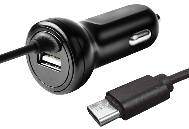 Zenith PM1001FCC Fixed Car Charger, 12 to 24 VDC Input, 5 V Output, 3 ...