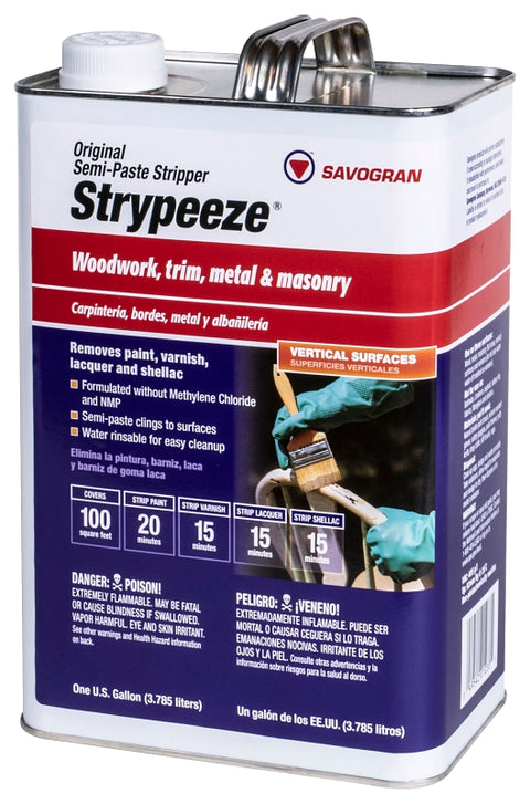 Savogran 01233 Paint/Varnish Remover, Orange, 1 gal, Liquid, Aromatic, Pack of 4
