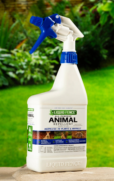 Liquid Fence HG-65007 Animal Repellent, 1000 sq-ft Coverage, Pale Yellow