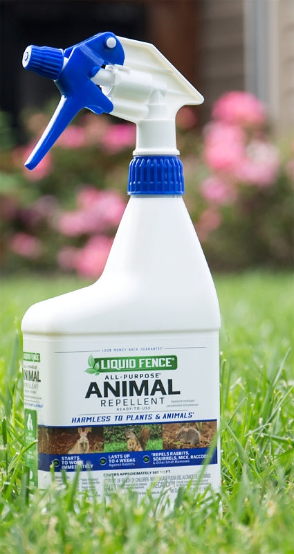 Liquid Fence HG-65007 Animal Repellent, 1000 sq-ft Coverage, Pale Yellow