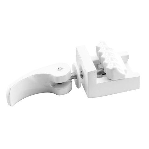 Prime-Line U 9809 Sliding Window Lock, 1-3/16 in L x 1 in W Backplate, Zinc, Painted, Pack of 2