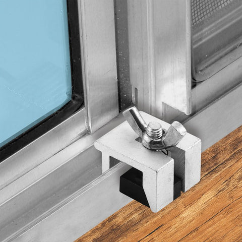 Prime-Line U 9820 Sliding Window Lock, 7/8 in L x 7/8 in W Backplate, Aluminum, Aluminum