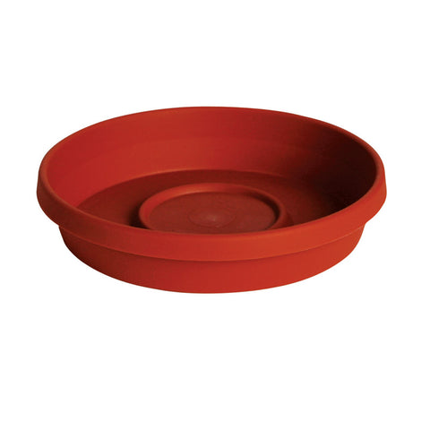 Bloem Terratray Terracotta Clay Resin Traditional Tray 2.5 in. H x 14 in. W