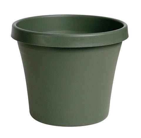 Bloem Terrapot Thyme Green Resin Traditional Planter 14.2 in. H x 16 in. W
