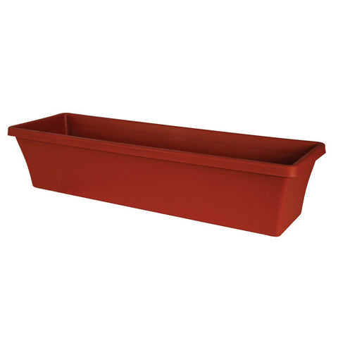 Bloem Terrabox Terracotta Clay Resin Traditional Planter 5.2 in. H x 18 in. W