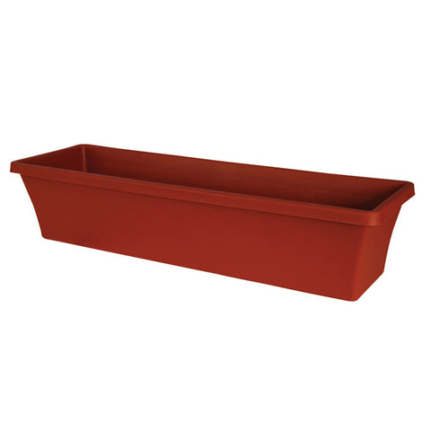 Bloem Terrabox Terracotta Clay Resin Traditional Planter 5.2 in. H x 24 in. W