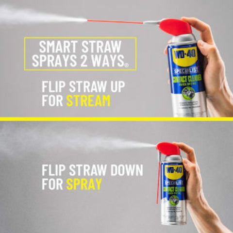 WD-40 Specialist 300554 Fast-Drying Contact Cleaner, 11 oz, For Battery Terminals, Electric Parts and Circuit Boards