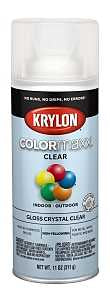 Krylon K05515007 Enamel Spray Paint, Gloss, Clear, 11 oz, Can