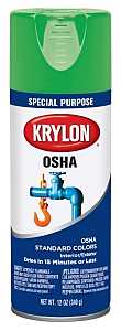 Krylon K02012777 Spray Paint, Gloss, Safety Green, 12 oz