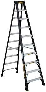 DeWALT by Louisville DXL3010-10 Step Ladder, 170 in Max Reach H, 9-Step, 300 lb, Type IA Duty Rating, 3 in D Step