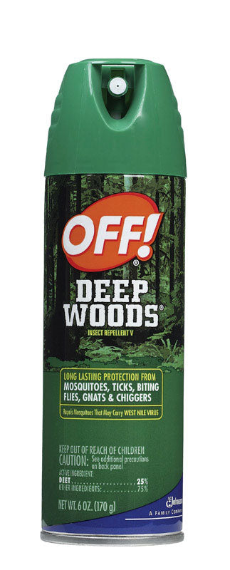 Deep Woods OFF! Insect Repellent DEET 25% Aerosol 6 oz.
