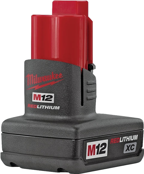 Milwaukee 48-11-2402 Rechargeable Battery Pack, 12 V Battery, 3 Ah, Includes: Sturdy Base