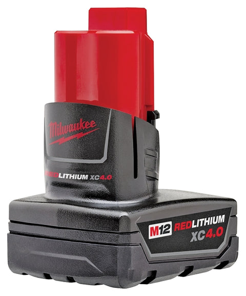 Milwaukee 48-11-2440 Rechargeable Battery Pack, 12 V Battery, 4 Ah