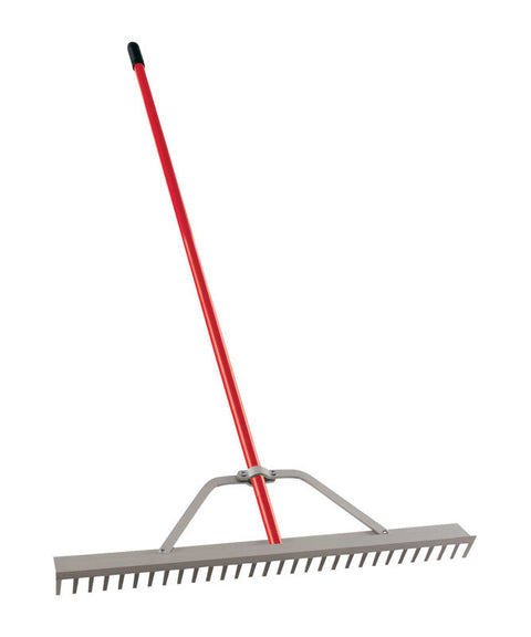 Corona 30 in. W x 60 in. L Aluminum Landscape Rake