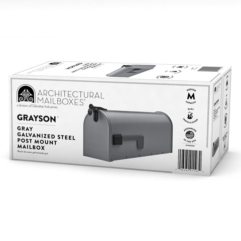 Mailbox Shell Gibraltar Mailboxes Grayson Series ST100000 Rural Mailbox, 800 cu-in ...