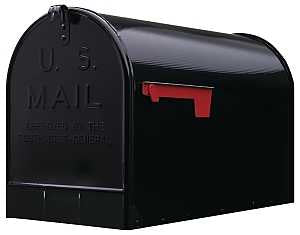 Mailbox Shell Gibraltar Mailboxes ST200B00 Series Rural Mailbox, Black, 3175 cu-in C ...