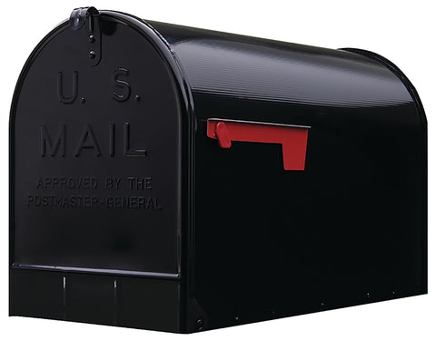 Mailbox Shell Gibraltar Mailboxes ST200B00 Series Rural Mailbox, Black, 3175 cu-in C ...