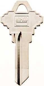 Hy-Ko 11010SC1 Key Blank, Brass, Nickel, For: Schlage Cabinet, House Locks and Padlocks, SC1 Key Number
