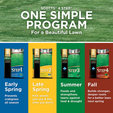 Scotts 4 Step Annual Program Lawn Food For All Grasses 15000 sq ft