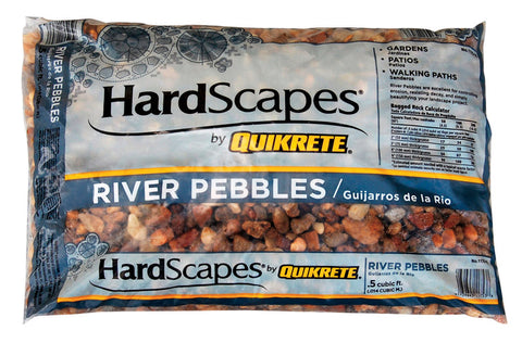 River Rock 1/2 In. to 1 In. size - 50Lb Bag 0.5 Cubic Feet