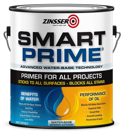 Zinsser 249729 Primer, 400 sq-ft/gal Coverage Area, White, 1 gal, Pack of 2