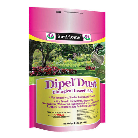 Ferti-Lome Dipel Dust Biological Insect Killer For Caterpillar and Worms 4 lb.