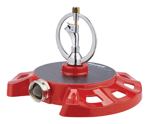 Dramm ColorStorm Plastic/Zinc Sled Base Spinning Sprinkler 1100 sq ft